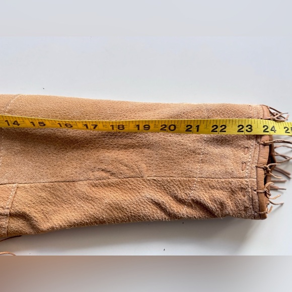 Vintage Scully Tan Fringe Leather Suede Cowgirl Western Boho Festival Jacket M - Picture 10 of 16